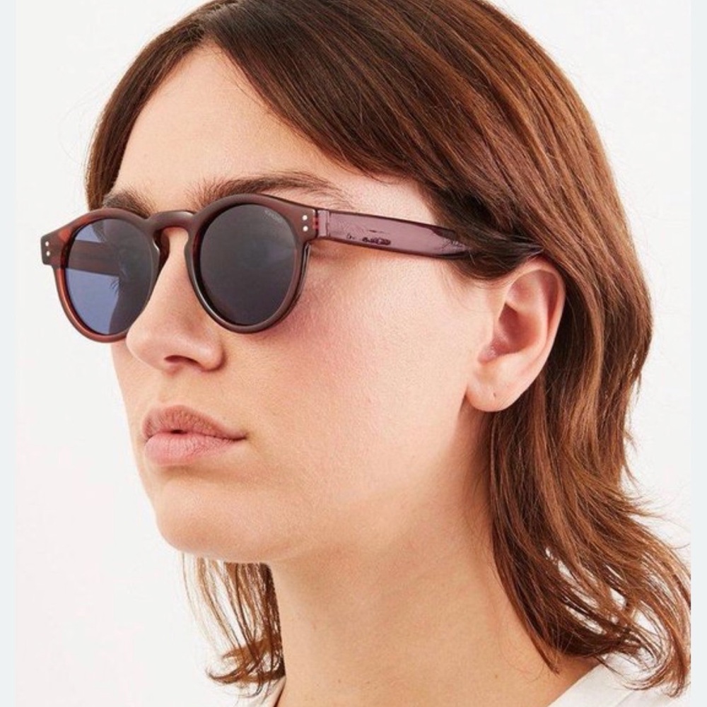 Komono Sunglasses NWT NEW The Clement Safari Yellow and Brown Round - Picture 14 of 14